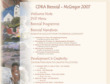 Tablet Screenshot of biennial.cdra.org.za